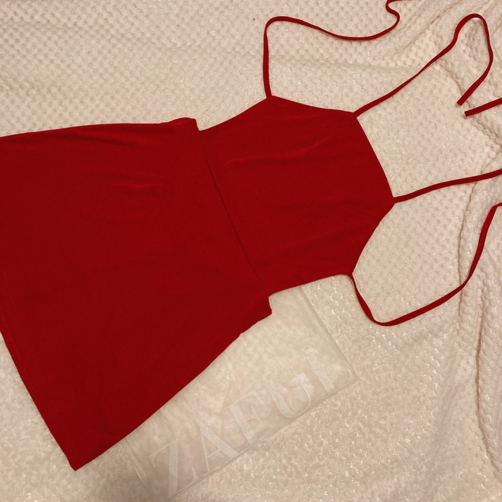 red dress